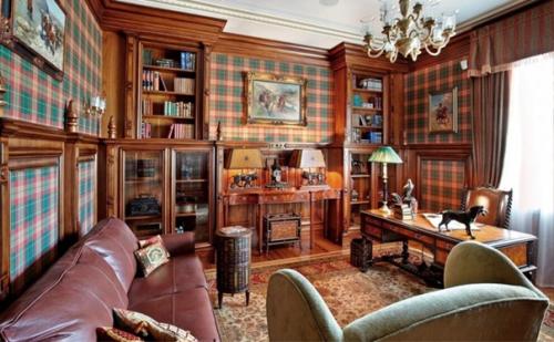 Английский буржуазный стиль в интерьере дома. 04