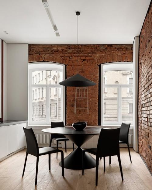 Реализованный интерьер гостевой квартиры в стиле минимализм, площадью 69 кв. 01