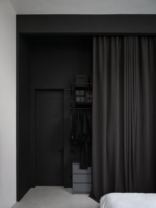 Реализованный дизайн проект интерьера двухуровневой квартиры в стиле минимализм для молодой семьи архитекторов в ЖК Itower в Екатеринбурге, 81 кв. 08