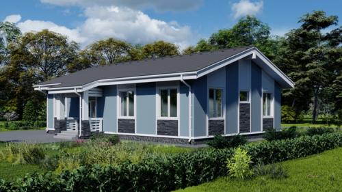 Проект индивидуального жилого дома в стиле шале. 02