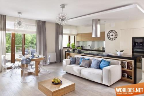 * Идеи для строительства и ремонта: комфортабельная квартира с открытой планировкой *.