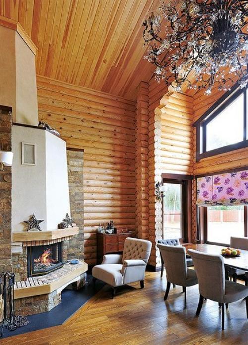Естественная романтика. Загородный деревянный дом в стиле шале. 02 Естественная романтика. Загородный деревянный дом в стиле шале. 02