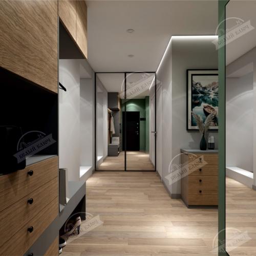 Яркие акценты.  Квартира для молодой семьи. 01