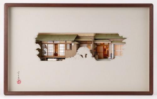 Японский художник Ямаока сусуму создает необычные вещи, которые со стороны можно принять за картину. 03