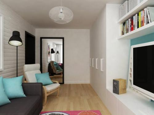 Интерьер двухкомнатной квартиры 40 кв. 01