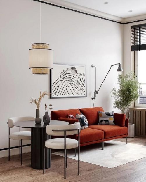 Интерьер небольшой однокомнатной квартиры. 06