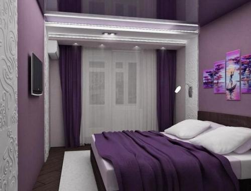 Сиреневая спальня: удачные идеи для нежного и стильного интерьера. 07
