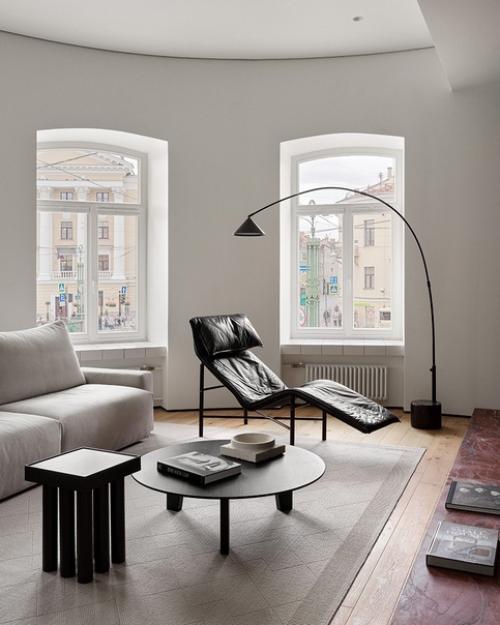 Реализованный интерьер гостевой квартиры в стиле минимализм, площадью 69 кв. 07