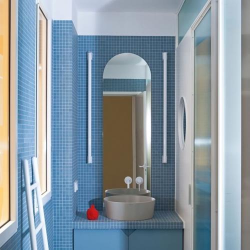 Голубой цвет в ванной комнате: 45+ примеров. 01