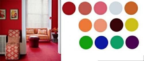 Сочетания красного цвета в интерьере. 04