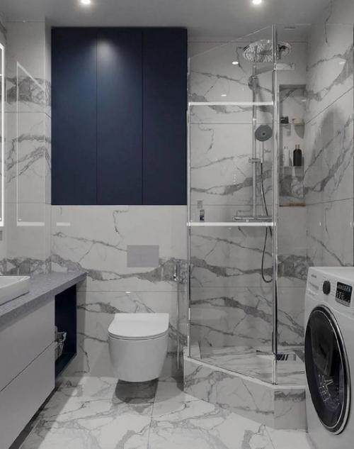 Различные варианты оформления ванной комнаты. 08