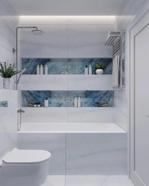 Различные варианты оформления ванной комнаты. 02