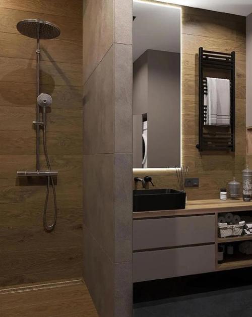 Различные варианты оформления ванной комнаты. 06