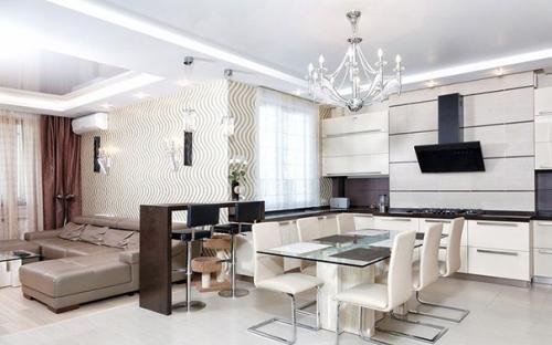 Кухня - столовая. Столовая, совмещенная с кухней - распространенный дизайнерский ход. 06 Кухня - столовая. Столовая, совмещенная с кухней - распространенный дизайнерский ход. 06