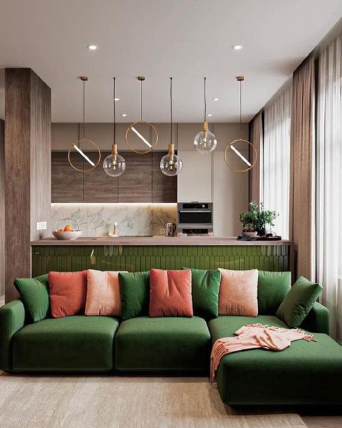 Объединение кухни с гостиной в квартире новостройки. 01