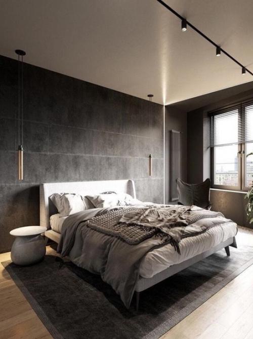 Стильный интерьер квартиры в темной цветовой гамме. 09