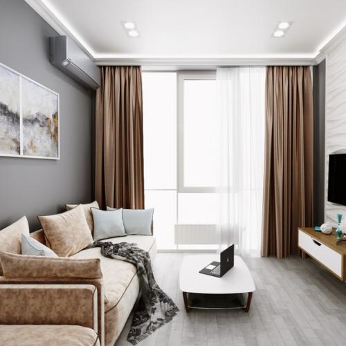 Однокомнатная квартира для молодой пары. 01