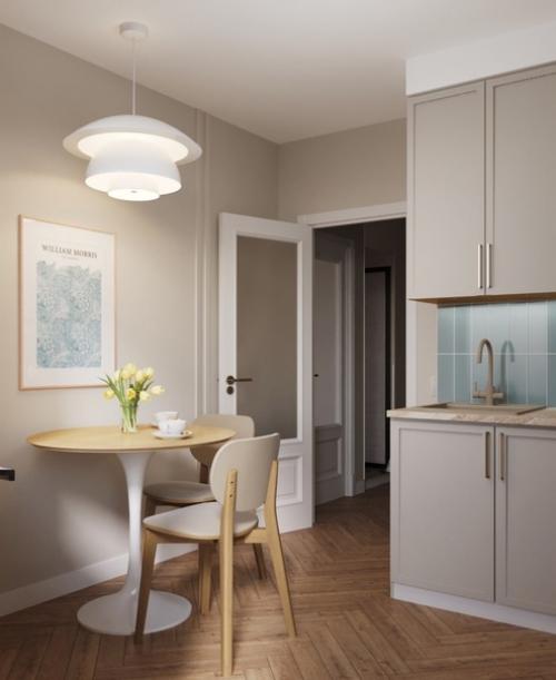 Ещё летом делала дизайн небольшой квартиры в Кирове для очаровательной заказчицы, где бы она могла останавливаться во время приездов. 04