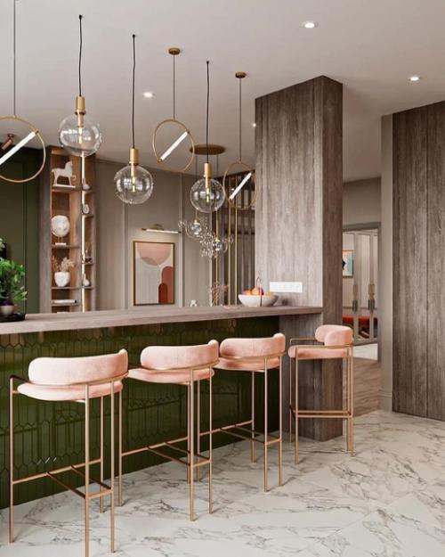 Объединение кухни с гостиной в квартире новостройки. 06