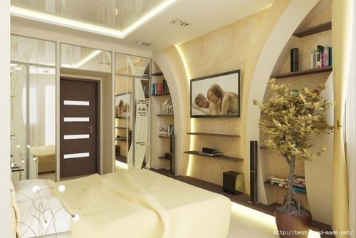 Гипс плюс картон - стильный дизайн интерьера. 01