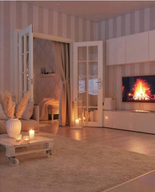 Монохромная квартира в нежных бежевых оттенках. 01