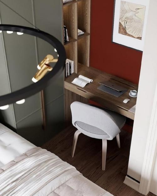 Интерьер небольшой однокомнатной квартиры. 01