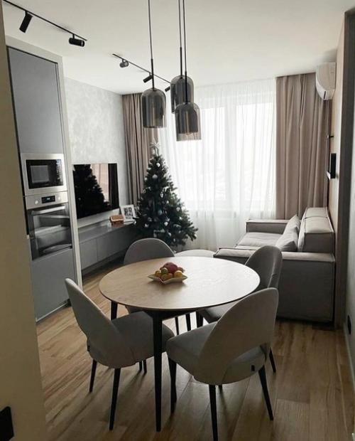 Современный интерьер. В спокойных оттенках. 03