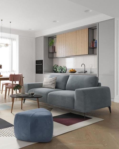 Интерьер кухни - гостиной. 01