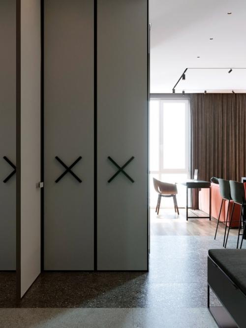 Функциональный минимализм в интерьере квартиры площадью 45 кв. 08