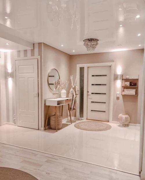 Монохромная квартира в нежных бежевых оттенках. 07