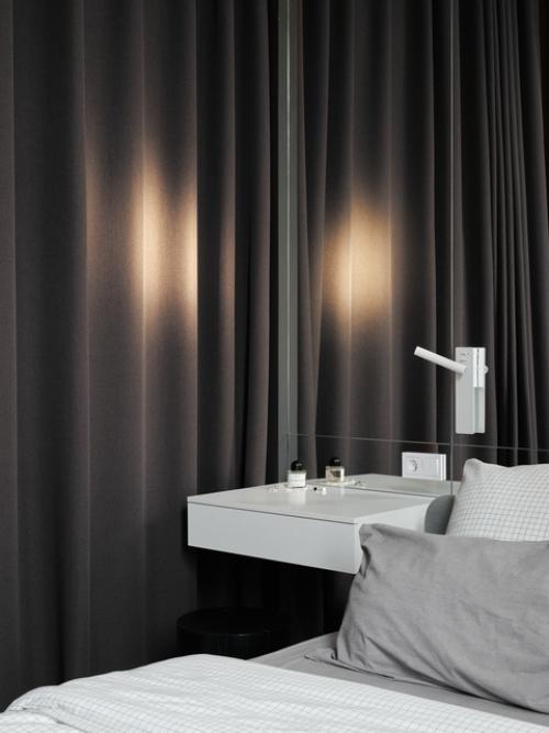 Реализованный дизайн проект интерьера двухуровневой квартиры в стиле минимализм для молодой семьи архитекторов в ЖК Itower в Екатеринбурге, 81 кв. 07