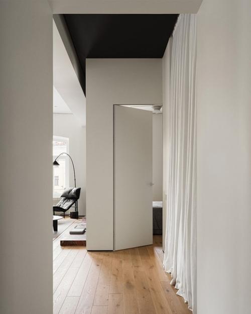 Реализованный интерьер гостевой квартиры в стиле минимализм, площадью 69 кв. 05