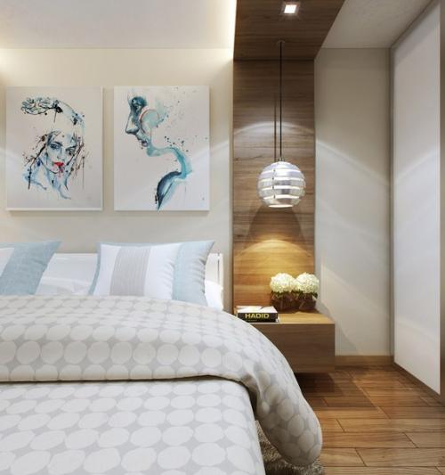 Интерьер спальни совмещенной с балконом. 05