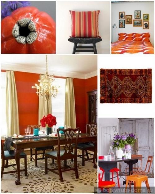 Сочетания красного цвета в интерьере. 07