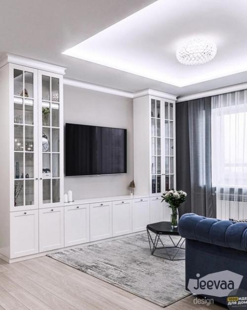 Интерьер просторной гостиной. 05