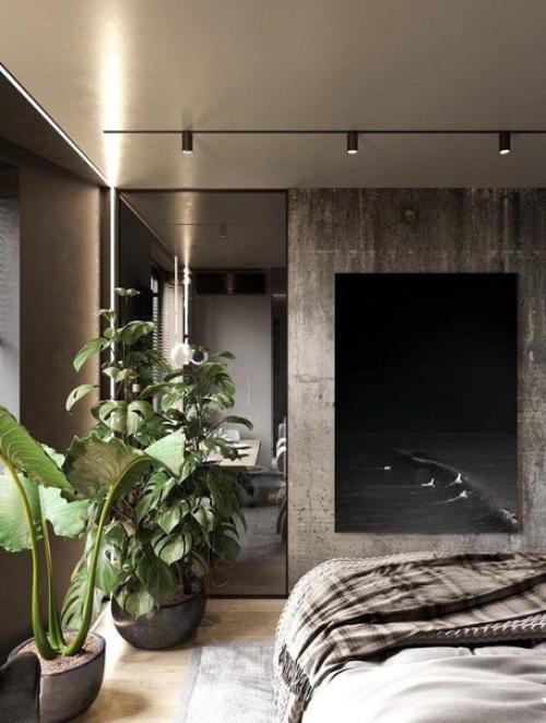 Стильный интерьер квартиры в темной цветовой гамме. 08