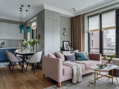 Красивая семейная квартира с двумя детскими и игровой комнатой. 01