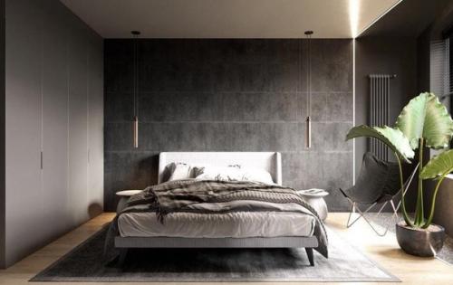 Стильный интерьер квартиры в темной цветовой гамме. 04