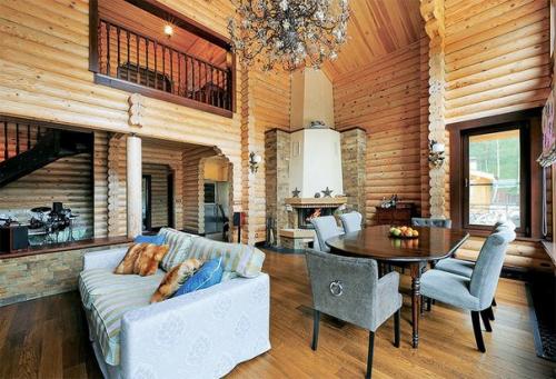 Естественная романтика. Загородный деревянный дом в стиле шале. 01 Естественная романтика. Загородный деревянный дом в стиле шале. 01