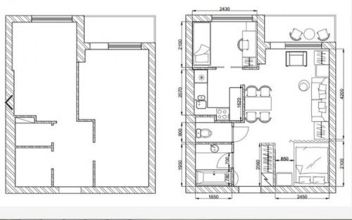 Преображение однокомнатной квартиры для семьи с двумя детьми. 09