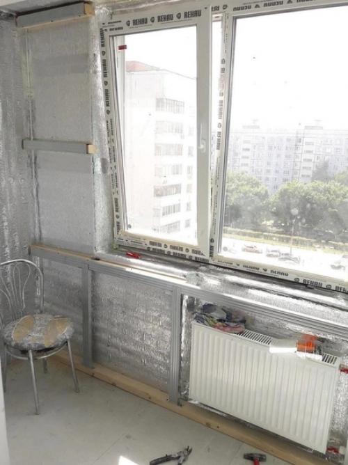 Процесс объединения балкона с кухней. 05