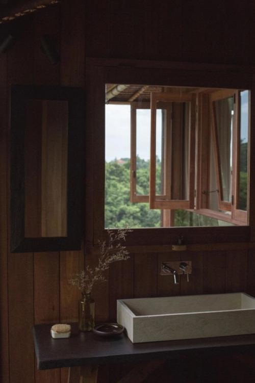 Дерево и камень - одни из самых востребованных в современном интерьере отделочных материалов. 08