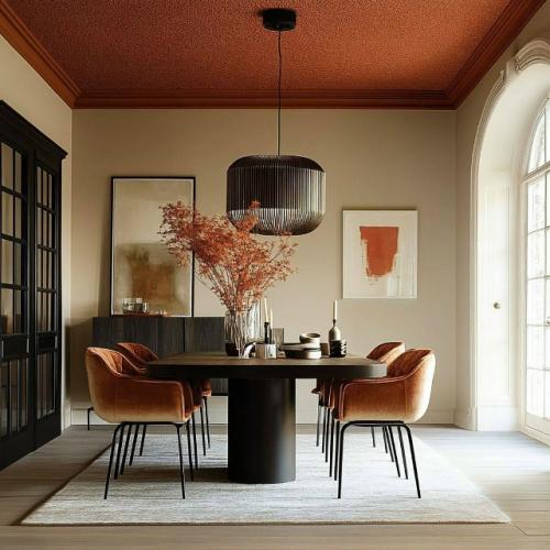 Терракотовый цвет в интерьере. 04