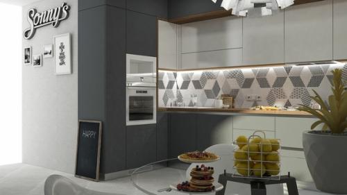 Проект угловой кухни. 01