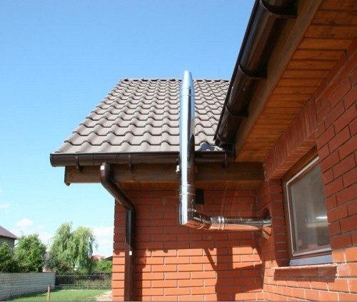 Установка вентиляционной трубы. 03