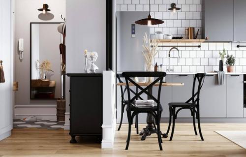 Интерьер кухни - гостиной, наполненный воздухом и светом. 08