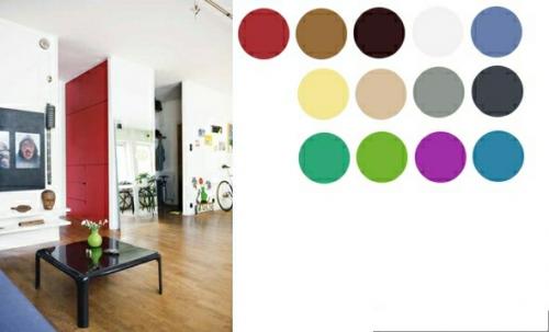 Сочетания красного цвета в интерьере. 02