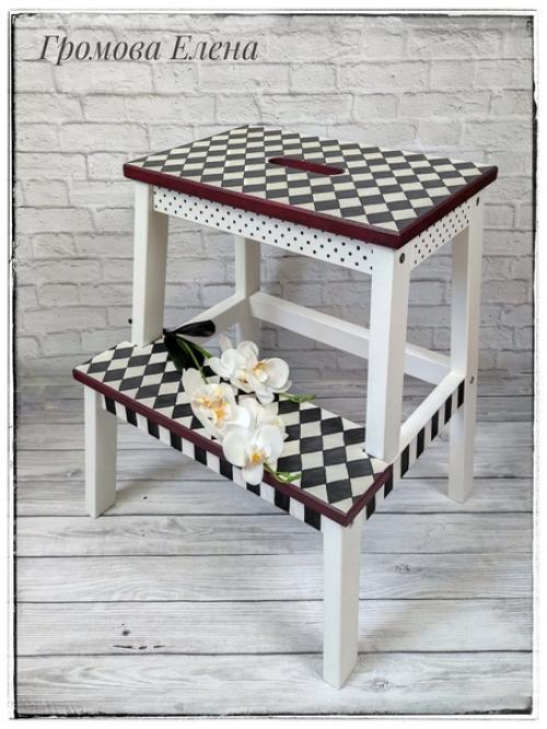 Хочу показать ещё одну табуретку - лестницу. 07