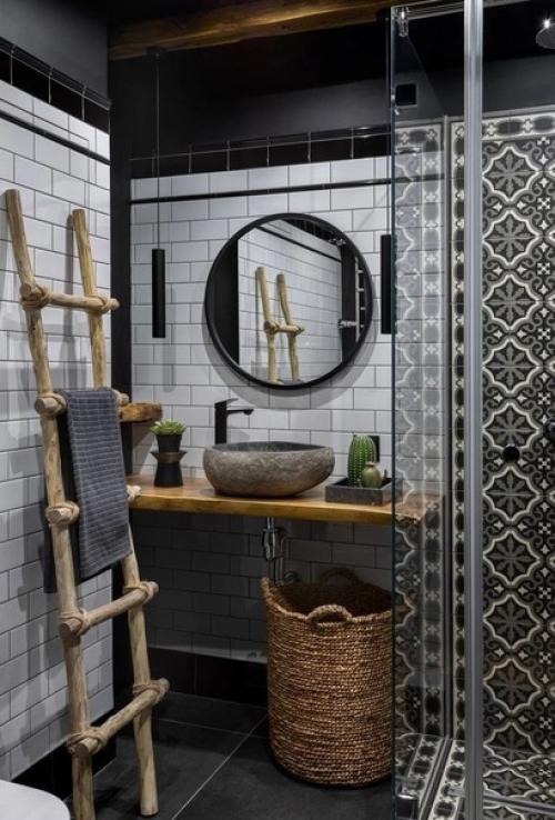 Дерево и камень - одни из самых востребованных в современном интерьере отделочных материалов. 02