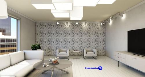 Гостиная в стиле минимализм. 01